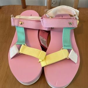 NWT Stoney Clover Lane X Target Pink Flatform Sandals 10